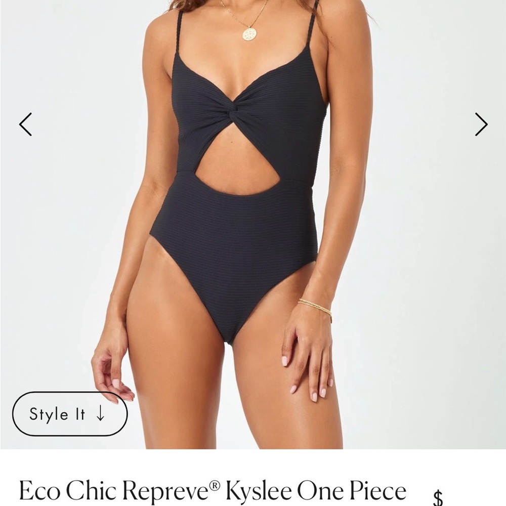 L*Space Black One Piece Swimsuit